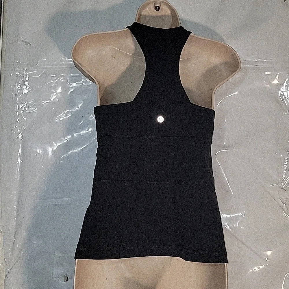 Lululemon‎ Halter Tank Top Yoga Athletic Workout Black Racerback Size Unknown